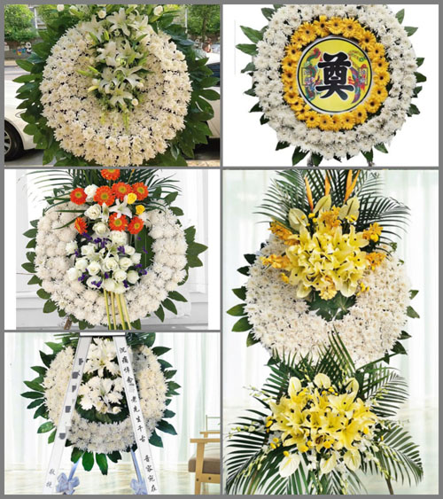 湖南永州道县白芒铺镇湾田村花圈速递