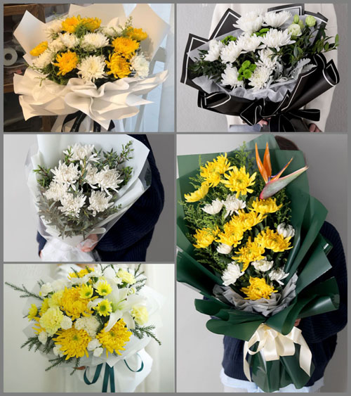 湖南永州道县白芒铺镇湾田村白事花束代送
